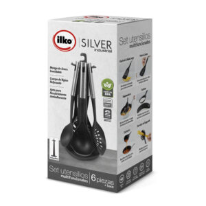 Ilko Set 6 Utensillos C/Base Silver