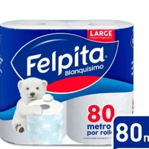 Papel higiénico Felpita S/H 10x4x80m