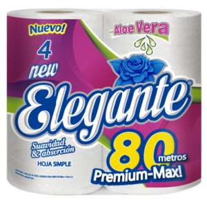 Papel Higiénico Elegante Aloe Vera 10x4x80M